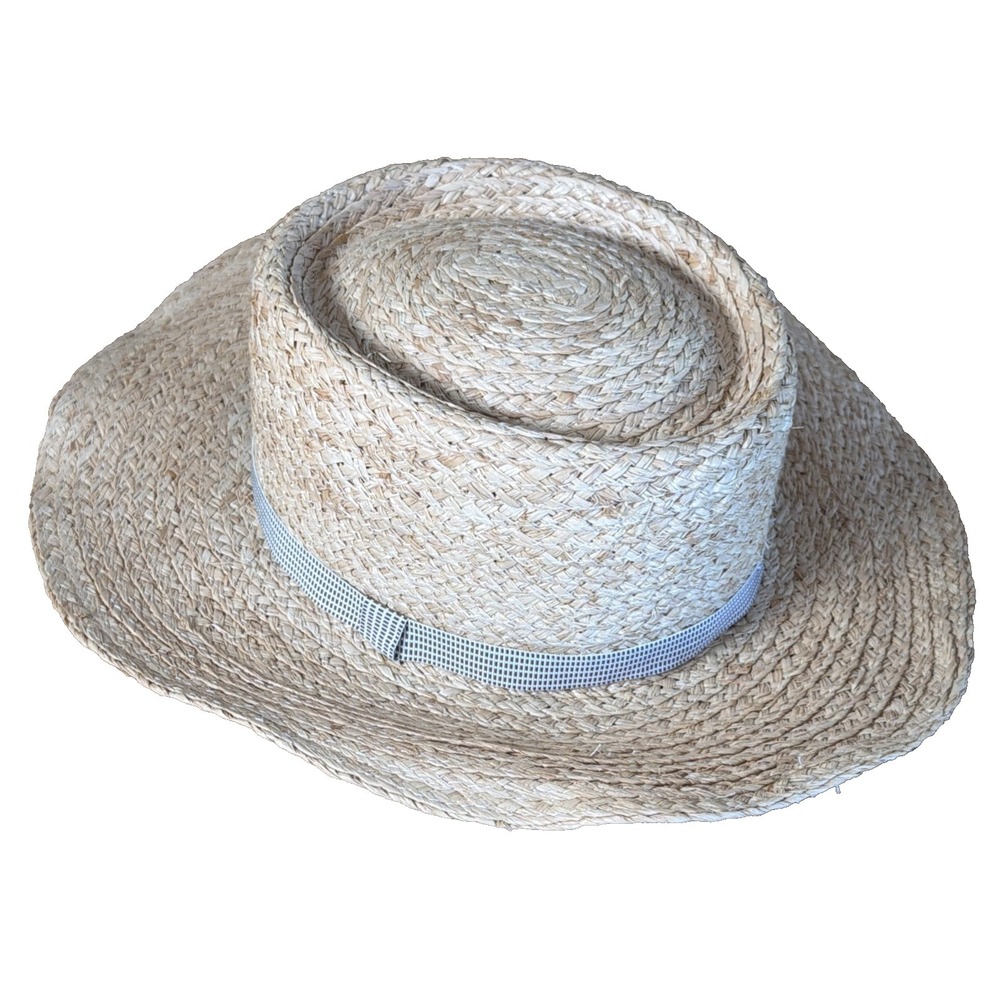Women's Peruvian Connection Tan Straw Hat Summer Dress
